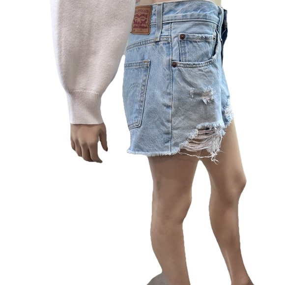 Levi's Blue Jean Shorts Relaxed Fit - Picture 3 of 16